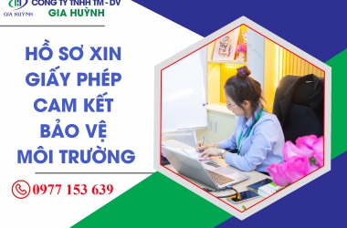 HỒ SƠ XIN GIẤY PHÉP CAM KẾT BẢO VỆ MÔI TRƯỜNG HIỆN NAY